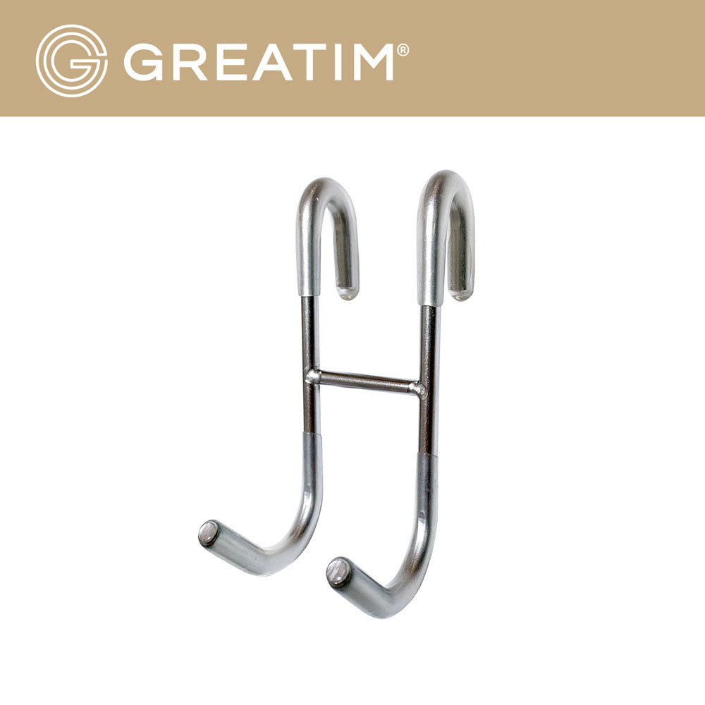 Greatim GT-GH001 Shower Door Hooks, Cubicle Wall Hooks, Double Coat Ho