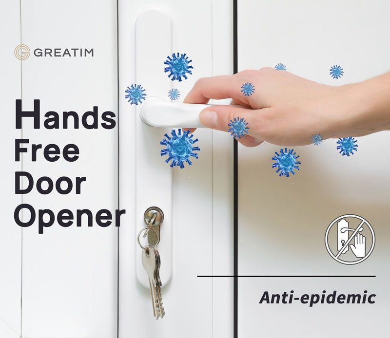 GREATIM Hands Free Door Opener - Open Doors Without Direct Contact.