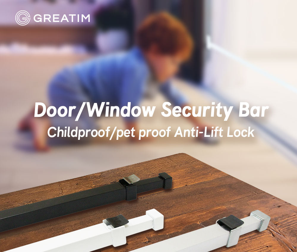 GREATIM Door/Window Security Bar - Smart Security for Your Home