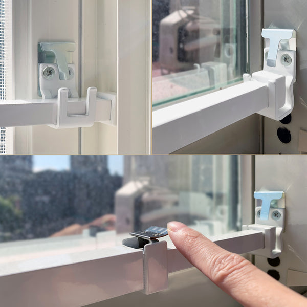 Greatim GT-DB005 Home Security Window Bar, Egress Window Lock, Vertical Bar for Window Dowel Security(10.6~16.62 inch)