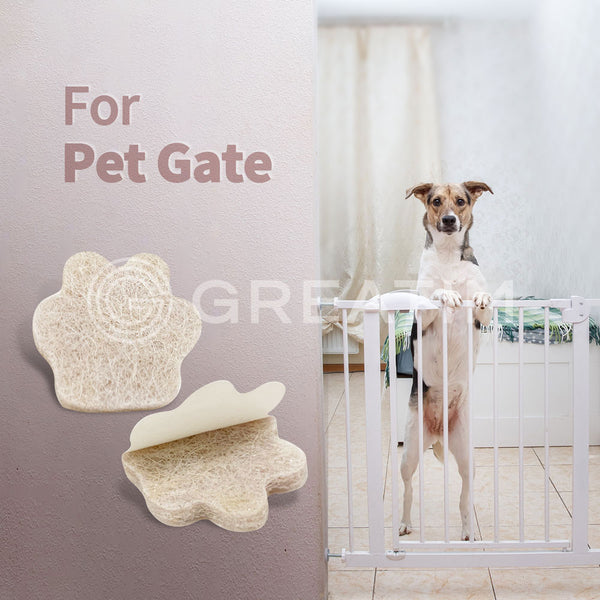 Greatim GT-FP012 Pet's Paw-Shaped 48Pcs Self Adhesive Felt Pads, Cabinet Door Bumpers, Protect Surfaces from Scratches, Beige